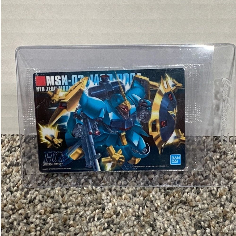 Bandai Trading Card MSN-03 Jagd Doga Gyunei Guss Custom HGUC Gundam Teal OS EX